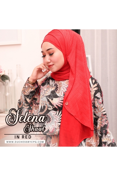 SELENA SHAWL - RED
